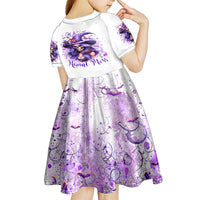 Witch Skull Kid Short Sleeve Dress I'm A Haunt Mess - Wonder Print Shop