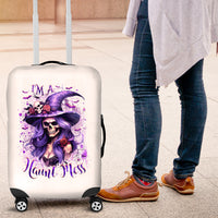 Witch Skull Luggage Cover I'm A Haunt Mess - Wonder Print Shop