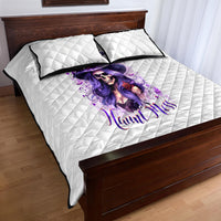 Witch Skull Quilt Bed Set I'm A Haunt Mess - Wonder Print Shop