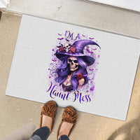 Witch Skull Rubber Doormat I'm A Haunt Mess - Wonder Print Shop