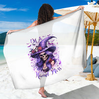 Witch Skull Sarong I'm A Haunt Mess - Wonder Print Shop