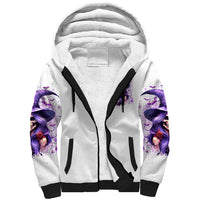 Witch Skull Sherpa Hoodie I'm A Haunt Mess - Wonder Print Shop