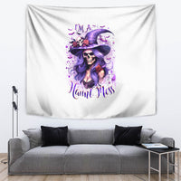 Witch Skull Tapestry I'm A Haunt Mess - Wonder Print Shop