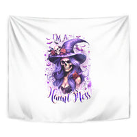 Witch Skull Tapestry I'm A Haunt Mess - Wonder Print Shop
