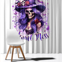 Witch Skull Window Curtain I'm A Haunt Mess - Wonder Print Shop