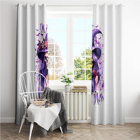 Witch Skull Window Curtain I'm A Haunt Mess - Wonder Print Shop