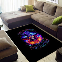 Fire Witch Skull Area Rug In My Defense The Moon Was Full And I Was Left Unsupervided - Wonder Print Shop