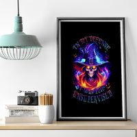 Fire Witch Skull Canvas Wall Art In My Defense The Moon Was Full And I Was Left Unsupervided - Wonder Print Shop
