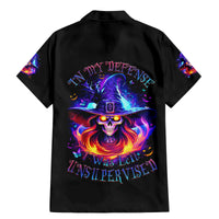 Fire Witch Skull Family Matching Mermaid Dress and Hawaiian Shirt In My Defense The Moon Was Full And I Was Left Unsupervided - Wonder Print Shop