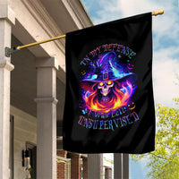 Fire Witch Skull Garden Flag In My Defense The Moon Was Full And I Was Left Unsupervided - Wonder Print Shop