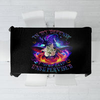 Fire Witch Skull Tablecloth In My Defense The Moon Was Full And I Was Left Unsupervided - Wonder Print Shop