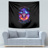 Fire Witch Skull Tapestry In My Defense The Moon Was Full And I Was Left Unsupervided - Wonder Print Shop