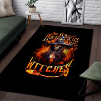Witch Skull Area Rug It's Hocus Pocus Time Witches - Wonder Print Shop