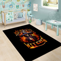 Witch Skull Area Rug It's Hocus Pocus Time Witches - Wonder Print Shop