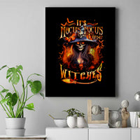 Witch Skull Canvas Wall Art It's Hocus Pocus Time Witches - Wonder Print Shop