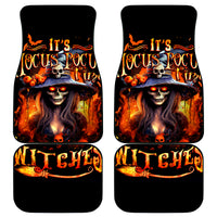 Witch Skull Car Mats It's Hocus Pocus Time Witches - Wonder Print Shop