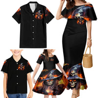 Witch Skull Family Matching Mermaid Dress and Hawaiian Shirt It's Hocus Pocus Time Witches - Wonder Print Shop