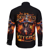 Witch Skull Family Matching Off Shoulder Maxi Dress and Hawaiian Shirt It's Hocus Pocus Time Witches - Wonder Print Shop