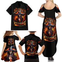 Witch Skull Family Matching Summer Maxi Dress and Hawaiian Shirt It's Hocus Pocus Time Witches - Wonder Print Shop