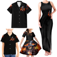 Witch Skull Family Matching Tank Maxi Dress and Hawaiian Shirt It's Hocus Pocus Time Witches - Wonder Print Shop
