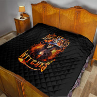 Witch Skull Quilt It's Hocus Pocus Time Witches - Wonder Print Shop