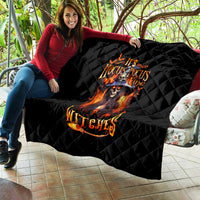 Witch Skull Quilt It's Hocus Pocus Time Witches - Wonder Print Shop