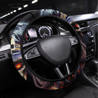Witch Skull Steering Wheel Cover It's Hocus Pocus Time Witches - Wonder Print Shop
