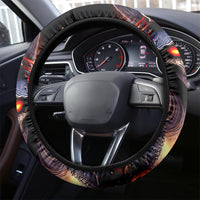 Witch Skull Steering Wheel Cover It's Hocus Pocus Time Witches - Wonder Print Shop