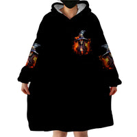 Witch Skull Wearable Blanket Hoodie It's Hocus Pocus Time Witches - Wonder Print Shop