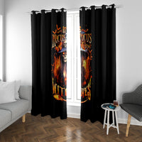 Witch Skull Window Curtain It's Hocus Pocus Time Witches - Wonder Print Shop