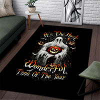 Ghost Halloween Area Rug It's The Most Wonderfull Time Of The Year - Wonder Print Shop