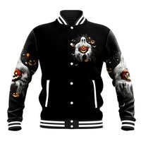 Ghost Halloween Baseball Jacket It's The Most Wonderfull Time Of The Year - Wonder Print Shop
