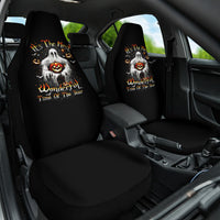 Ghost Halloween Car Seat Cover It's The Most Wonderfull Time Of The Year - Wonder Print Shop
