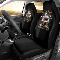 Ghost Halloween Car Seat Cover It's The Most Wonderfull Time Of The Year - Wonder Print Shop