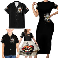 Ghost Halloween Family Matching Short Sleeve Bodycon Dress and Hawaiian Shirt It's The Most Wonderfull Time Of The Year - Wonder Print Shop