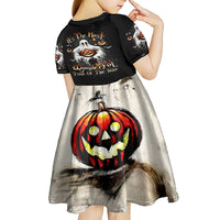 Ghost Halloween Kid Short Sleeve Dress It's The Most Wonderfull Time Of The Year - Wonder Print Shop