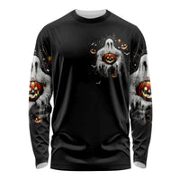 Ghost Halloween Long Sleeve Shirt It's The Most Wonderfull Time Of The Year - Wonder Print Shop
