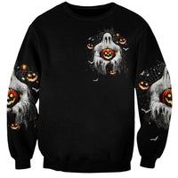 Ghost Halloween Sweatshirt It's The Most Wonderfull Time Of The Year - Wonder Print Shop
