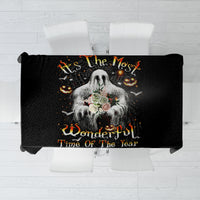 Ghost Halloween Tablecloth It's The Most Wonderfull Time Of The Year - Wonder Print Shop