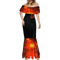 Jack O Lantern Skull Mermaid Dress Hello Darkness My Old Friend - Wonder Print Shop