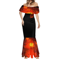 Jack O Lantern Skull Mermaid Dress Hello Darkness My Old Friend - Wonder Print Shop