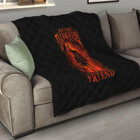 Jack O Lantern Skull Quilt Hello Darkness My Old Friend - Wonder Print Shop