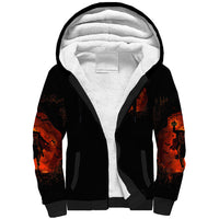 Jack O Lantern Skull Sherpa Hoodie Hello Darkness My Old Friend - Wonder Print Shop