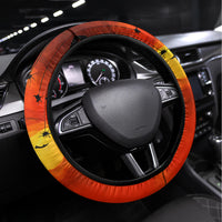 Jack O Lantern Skull Steering Wheel Cover Hello Darkness My Old Friend - Wonder Print Shop
