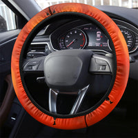 Jack O Lantern Skull Steering Wheel Cover Hello Darkness My Old Friend - Wonder Print Shop