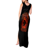 Jack O Lantern Skull Tank Maxi Dress Hello Darkness My Old Friend - Wonder Print Shop