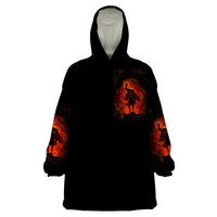 Jack O Lantern Skull Wearable Blanket Hoodie Hello Darkness My Old Friend - Wonder Print Shop
