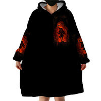 Jack O Lantern Skull Wearable Blanket Hoodie Hello Darkness My Old Friend - Wonder Print Shop
