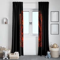 Jack O Lantern Skull Window Curtain Hello Darkness My Old Friend - Wonder Print Shop