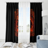 Jack O Lantern Skull Window Curtain Hello Darkness My Old Friend - Wonder Print Shop